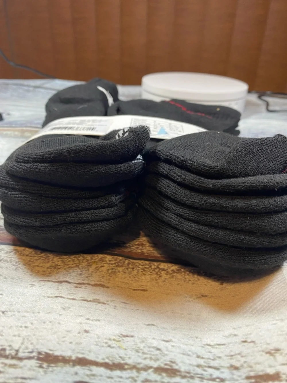 Jordan Kids Ankle Socks 6-Pack – Black Cushioned (Size 5Y–7Y)